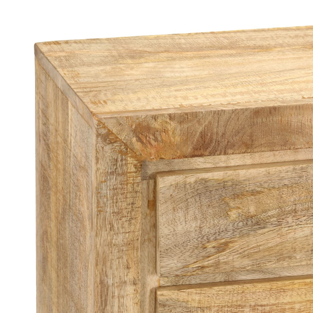 Solid Mango Wood Natural Look Sideboard 120x30x75 cm