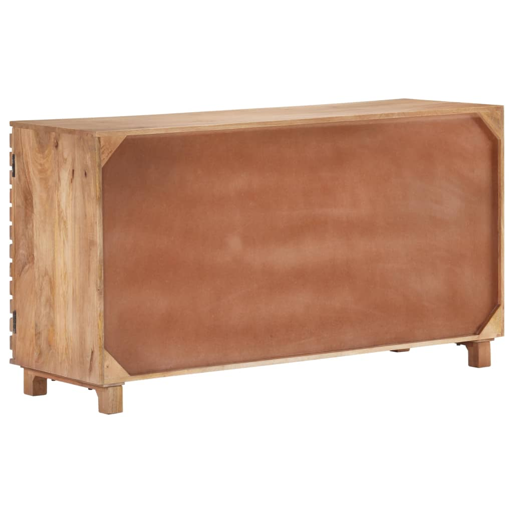 Solid Mango Wood Natural look Sideboard 150x50x81 cm