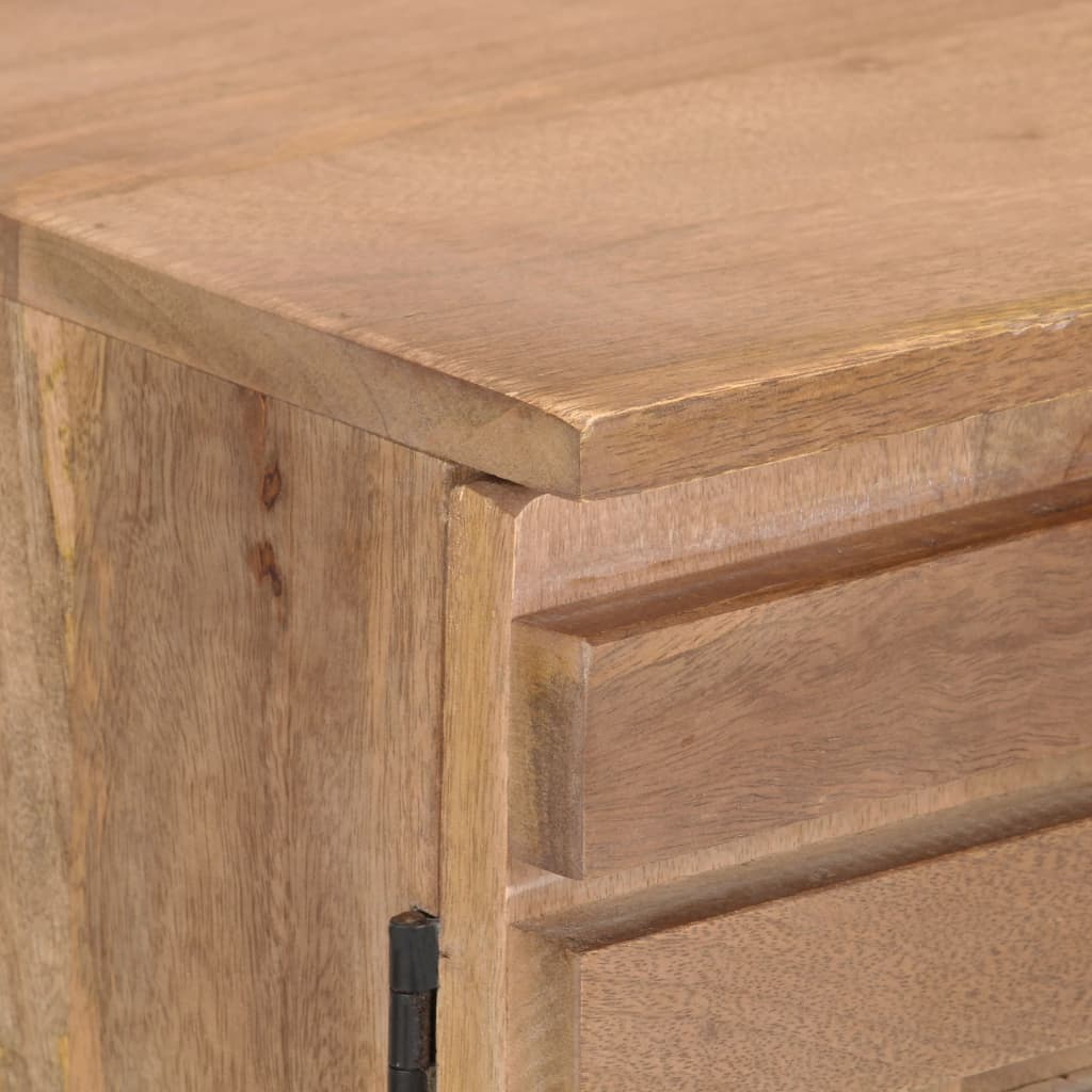Solid Mango Wood Natural look Sideboard 150x50x81 cm
