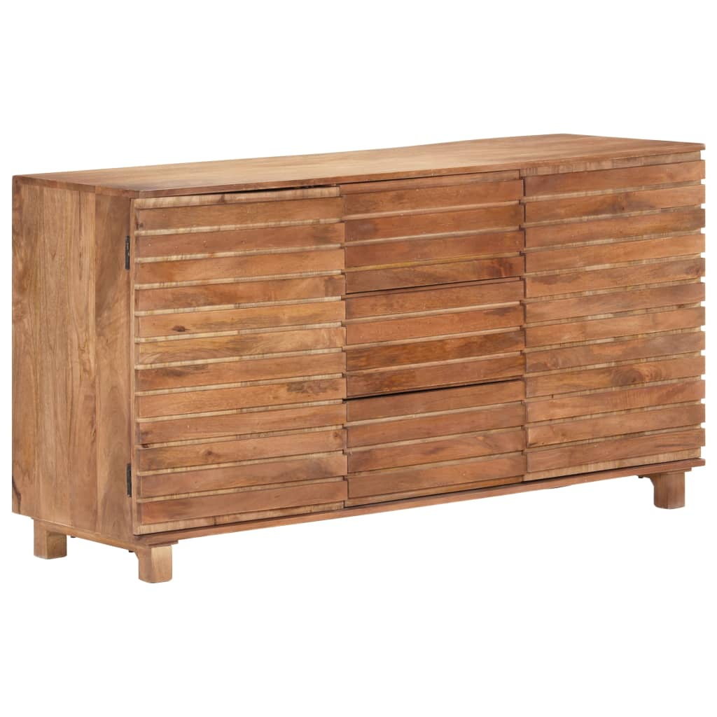 Solid Mango Wood Natural look Sideboard 150x50x81 cm