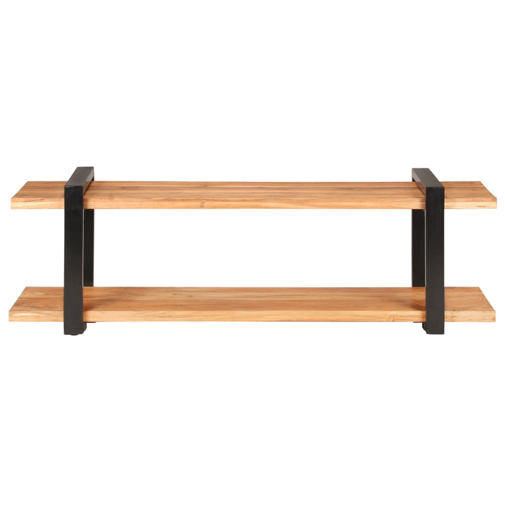 Industrial Style Solid Acacia Wood TV Cabinet 130x40x40 cm