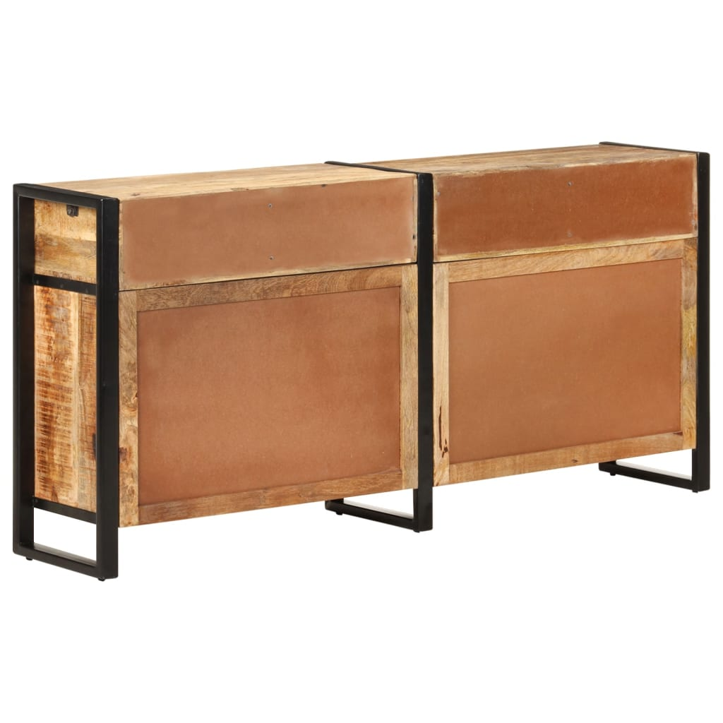 Solid Mango Wood Industrial Style Sideboard 172x35x80 cm