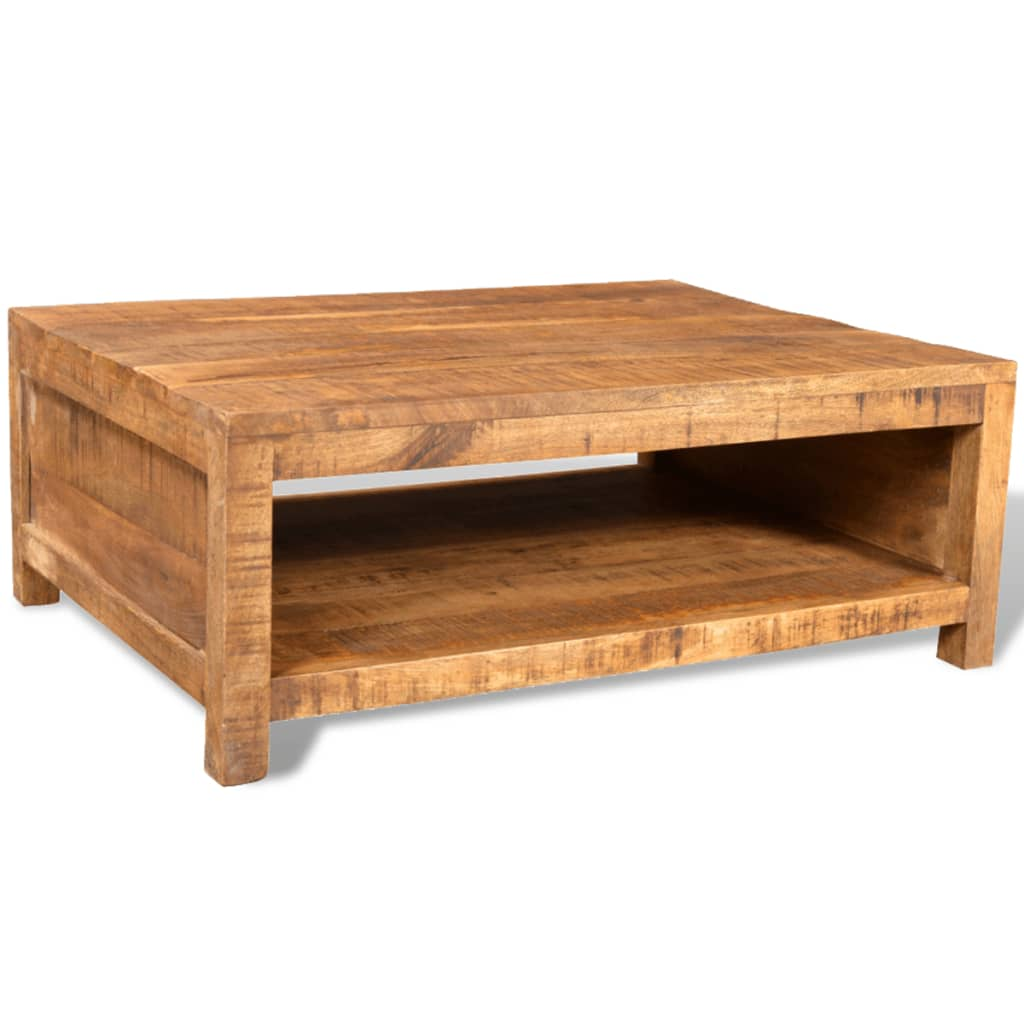 Natural Look Solid Mango Wood Coffee Table