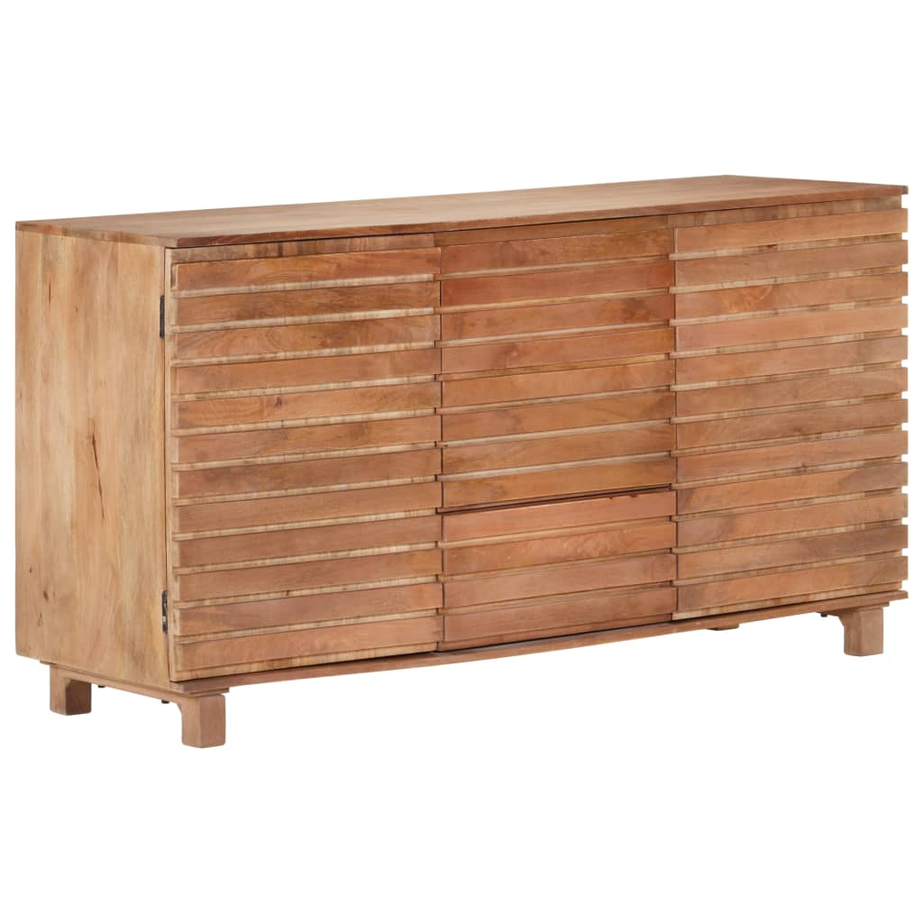 Solid Mango Wood Natural look Sideboard 150x50x81 cm