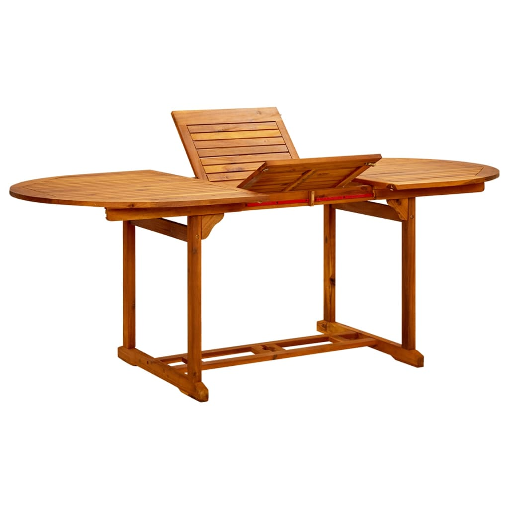 Solid Acacia Wood Garden Table 200x100x75 cm