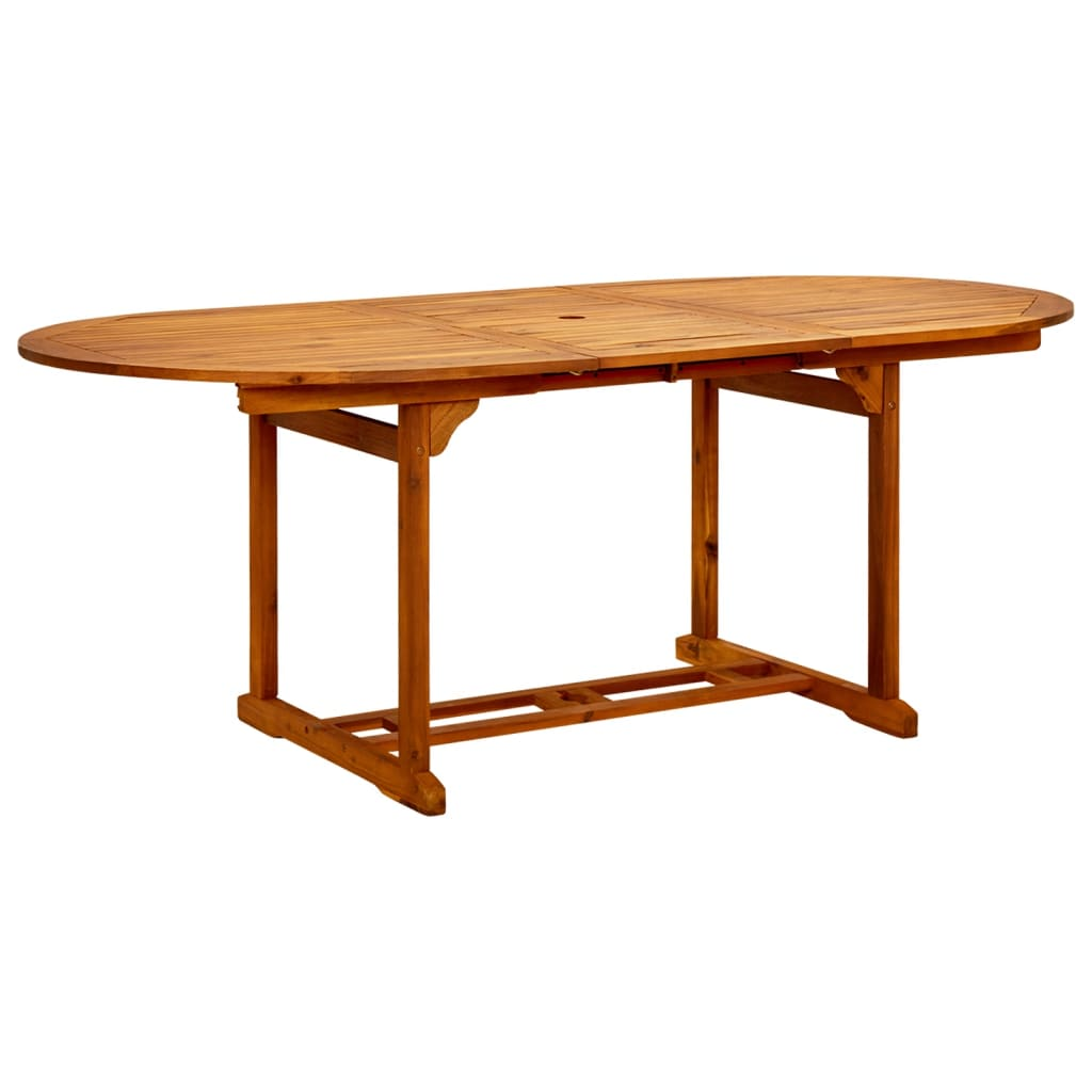 Solid Acacia Wood Garden Table 200x100x75 cm