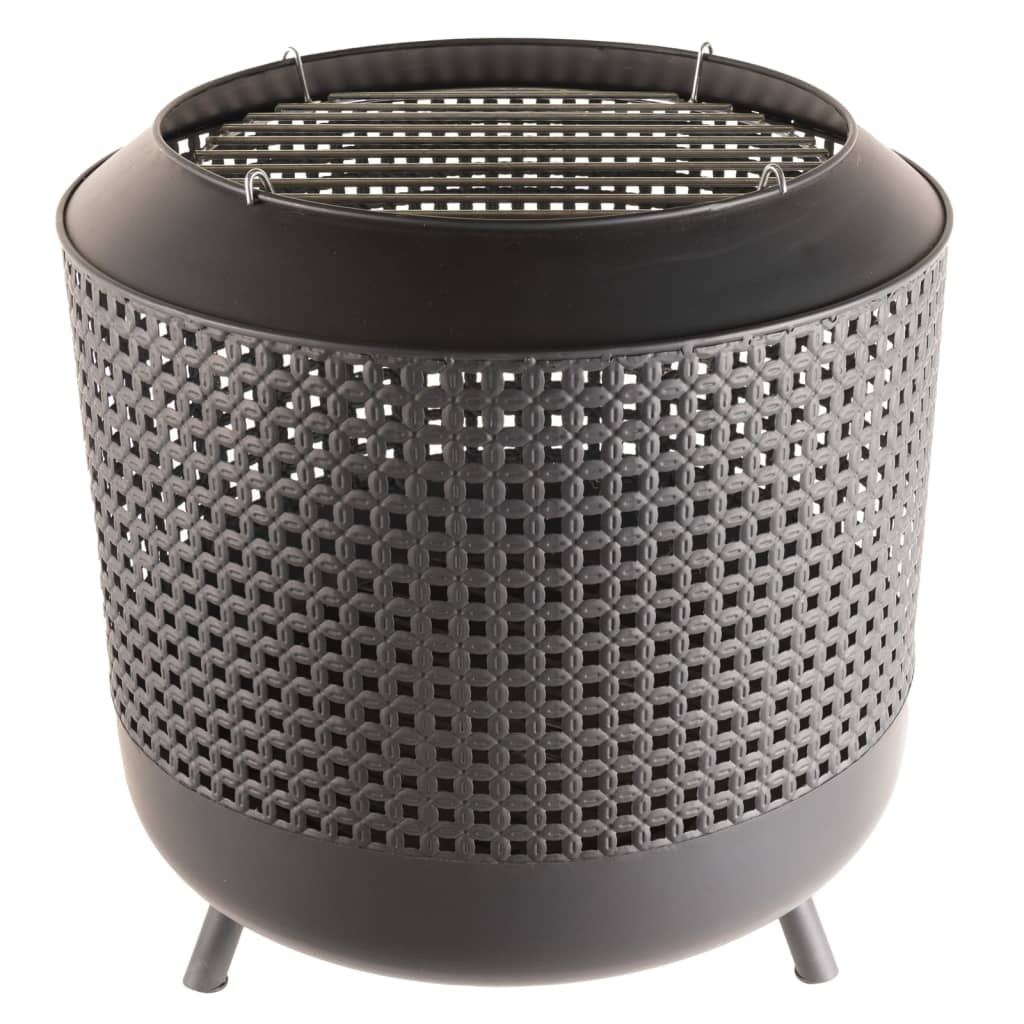 RedFire Fire Basket with BBQ Grill Midland Black