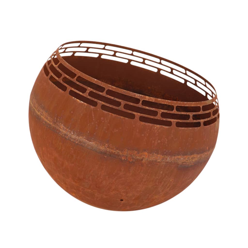 Esschert Design Fire Pit Ball Stripes Rust