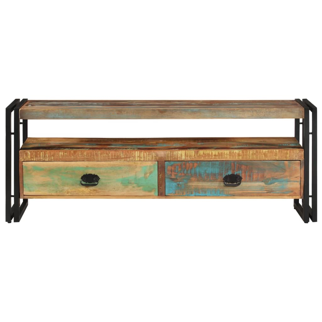 Solid Reclaimed Wood TV Cabinet